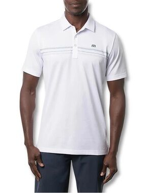 Travis Mathew XL White Performance Polo Shirt